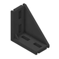MODULAR SOLUTIONS ELITE ALUMINUM GUSSET BRACKET 45MM X 90MM ANGLE W/HARDWARE